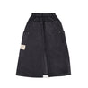 A[S]USL PATCH POCKETS A-LINE CORDUROY SKIRT-CHARCOAL