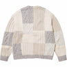 SUPREME PATCHWORK CABLE KNIT CARDIGAN-IVORY