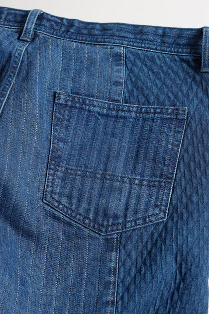 FUNDAMENTAL PATCHWORK PANTS 3YR WASH-INDIGO