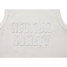 NEUTRAL SOCIETY PATCHWORK RIBBED TANK-WHITE