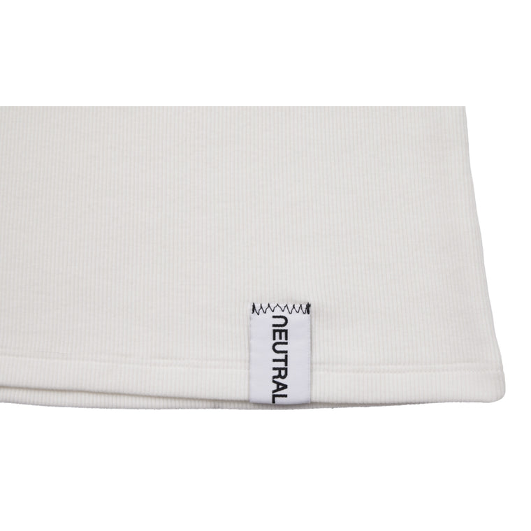 NEUTRAL SOCIETY PATCHWORK RIBBED TANK-WHITE