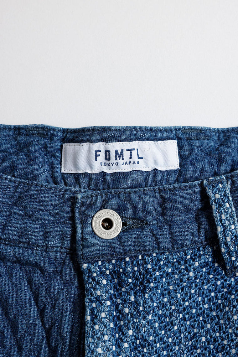 FUNDAMENTAL PATCHWORK SHORT PANTS 3YR WASH-INDIGO