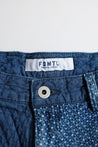 FUNDAMENTAL PATCHWORK SHORT PANTS 3YR WASH-INDIGO