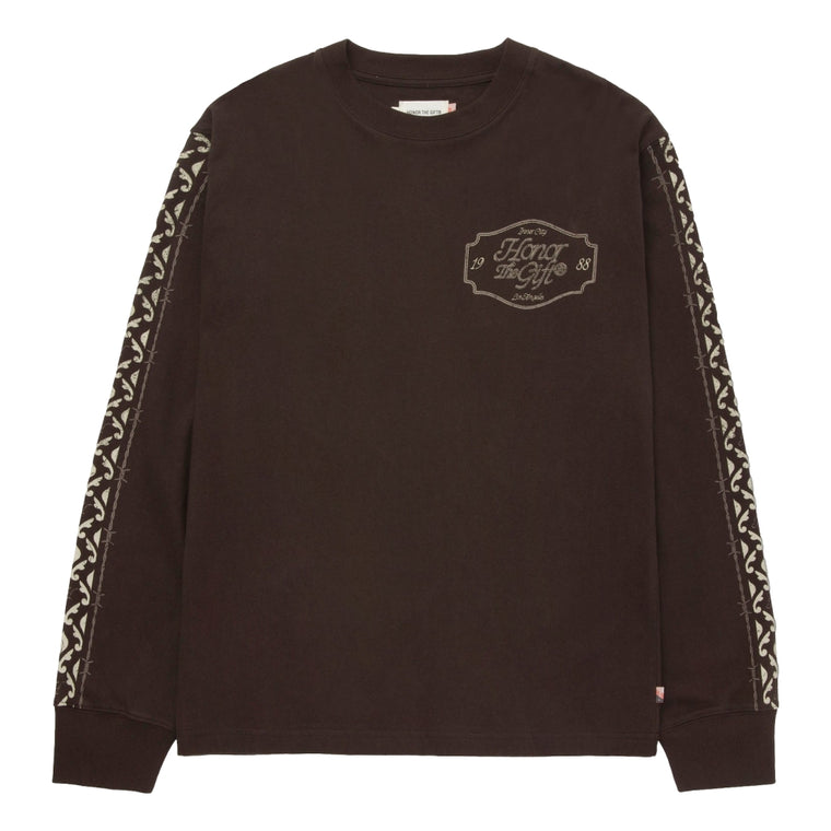 HONOR THE GIFT PATTERN L/S-BLACK