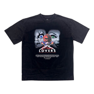 2ND CLOSET PEACE CHUCK WASHED T-SHIRT-BLACK