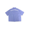 2ND CLOSET "PEACE LOVERS" OVERSIZED BOXY STRIPE SHIRT-BLUE