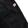 2ND CLOSET "PEACE LOVERS" WIDE-LEG CARGO SHORTS-BLACK