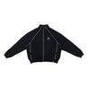 2ND CLOSET "PEACE LOVERS" ZIP UP SWEAT JACKET-BLACK