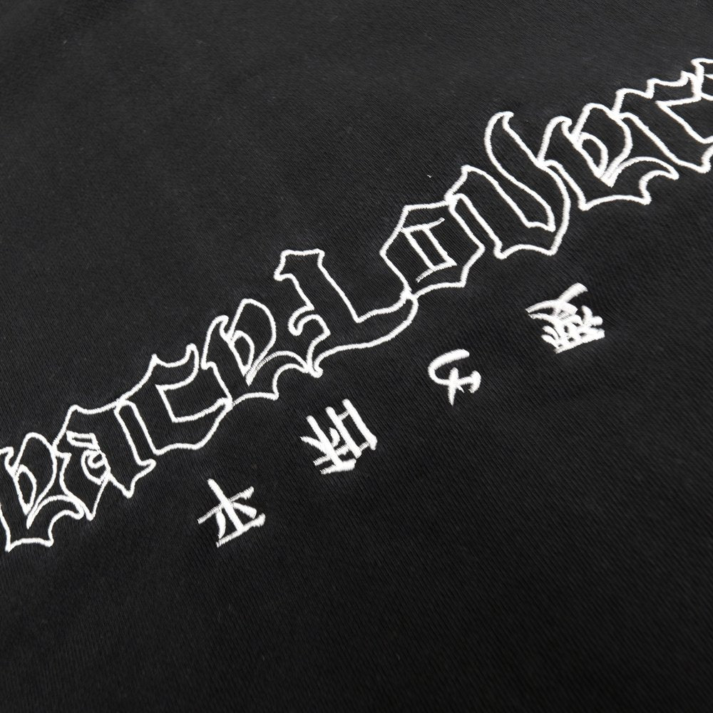 2ND CLOSET "PEACE LOVERS" ZIP UP SWEAT JACKET-BLACK