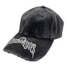 2ND CLOSET "PEACE LOVER" WASHED DAMAGED CAP-BLACK