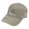 2ND CLOSET “PEACE LOVES ALIENS GRAFFITI- WASHED CAP-WASHED BEIGE