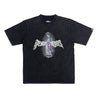 2ND CLOSET "PEACE MARIA" PRINTED WASHED T-SHIRT-BLACK