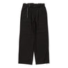 AND WANDER PE MELANGE TWILL WIDE PANTS-BLACK