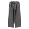 AND WANDER PE MELANGE TWILL WIDE PANTS-GREY