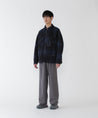 AND WANDER PE MELANGE TWILL WIDE PANTS-GREY