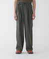 AND WANDER PE MELANGE TWILL WIDE PANTS-GREY