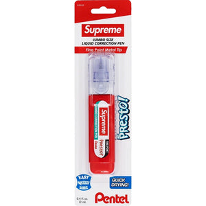 SUPREME PENTEL PRESTO CORRECTION PEN-RED