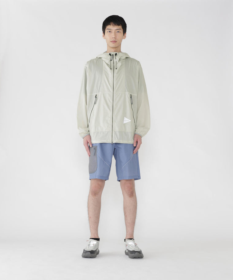 AND WANDER PERTEX WIND JACKET-ICE GREY