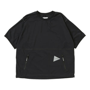 AND WANDER PERTEX WIND TEE-BLACK