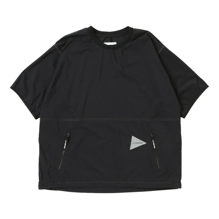 AND WANDER PERTEX WIND TEE-BLACK