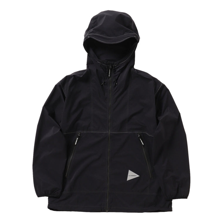 AND WANDER PERTEX WIND JACKET-BLACK