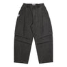 NEUTRAL SOCIETY PIGMENT DYE PARACHUTE PANTS-BLACK