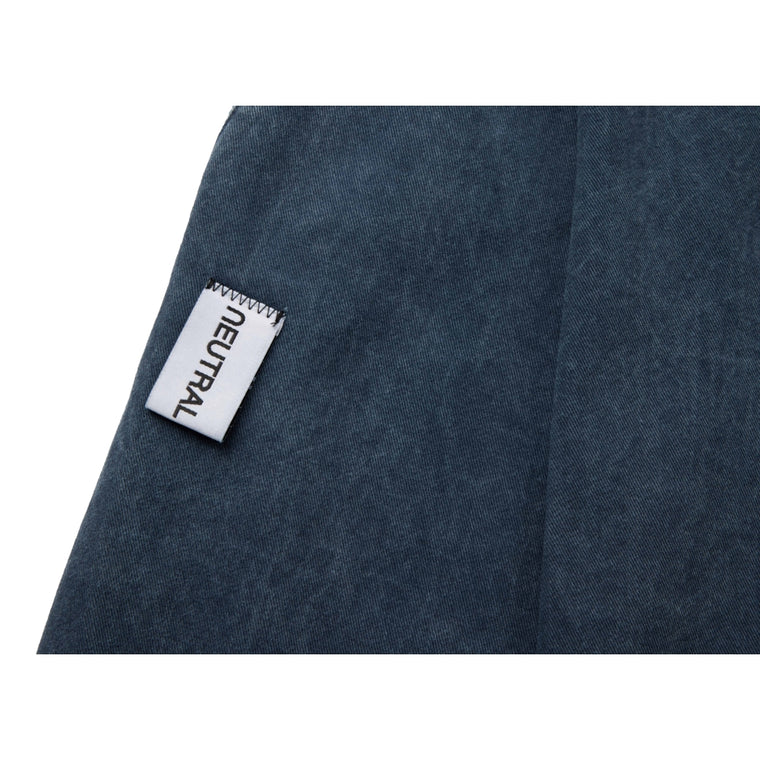 NEUTRAL SOCIETY PIGMENT DYE PARACHUTE PANTS-NAVY