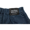 NEUTRAL SOCIETY PIGMENT DYE PARACHUTE PANTS-NAVY