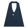 NEUTRAL SOCIETY PIGMENT DYE TRIANGLE TOTE BAG-NAVY