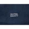 NEUTRAL SOCIETY PIGMENT DYE TRIANGLE TOTE BAG-NAVY