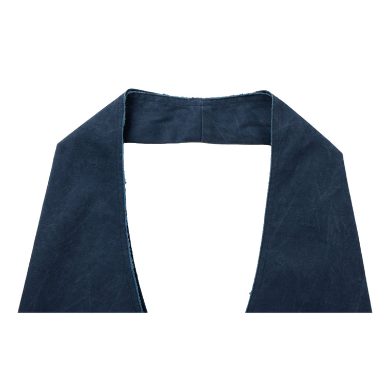 NEUTRAL SOCIETY PIGMENT DYE TRIANGLE TOTE BAG-NAVY