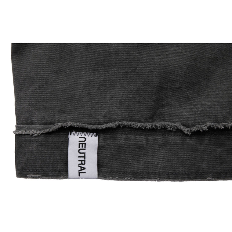 NEUTRAL SOCIETY PIGMENT DYE WORKER JACKET-BLACK