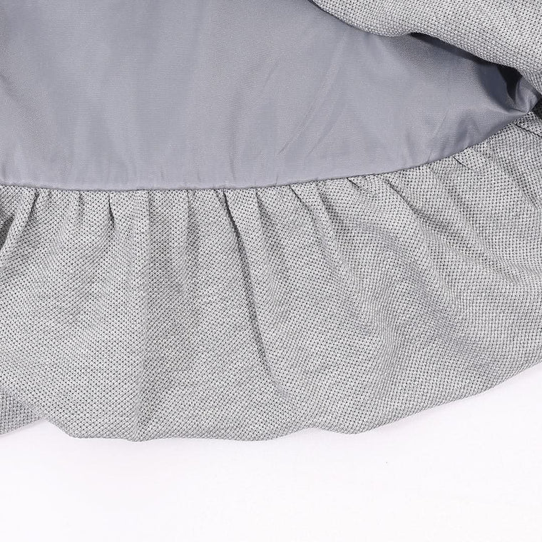 A[S]USL PIQUE BALLOON SKIRT-HEATHER GREY