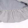 A[S]USL PIQUE BALLOON SKIRT-HEATHER GREY