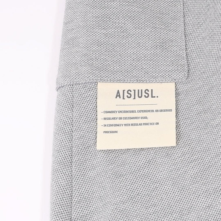 A[S]USL PIQUE BALLOON SKIRT-HEATHER GREY