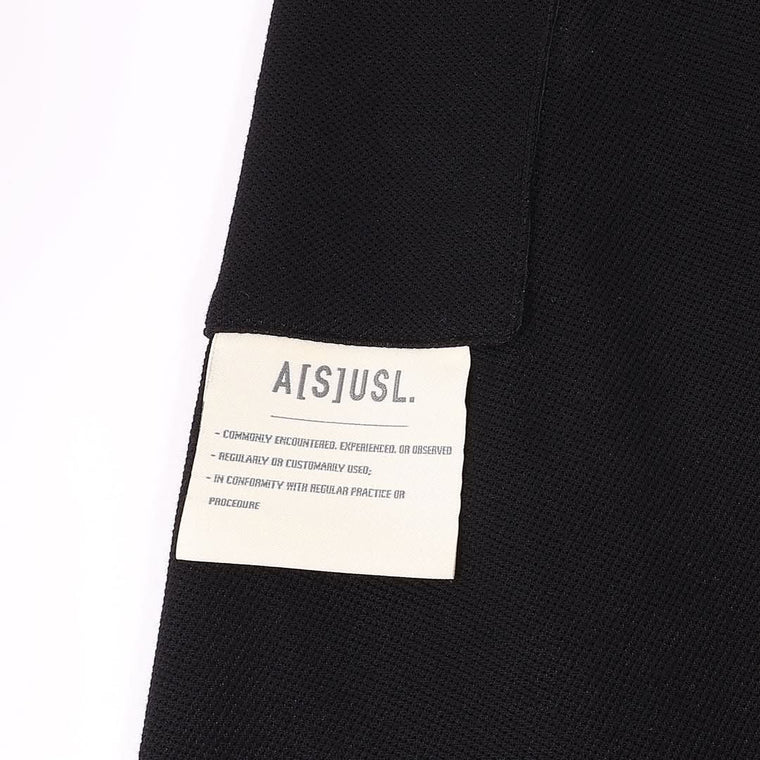 A[S]USL PIQUE BALLOON SKIRT-BLACK
