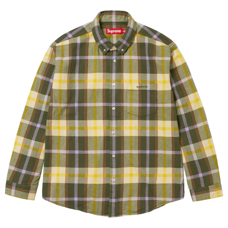 Supreme 18SS Tartan Flannel Shirt M