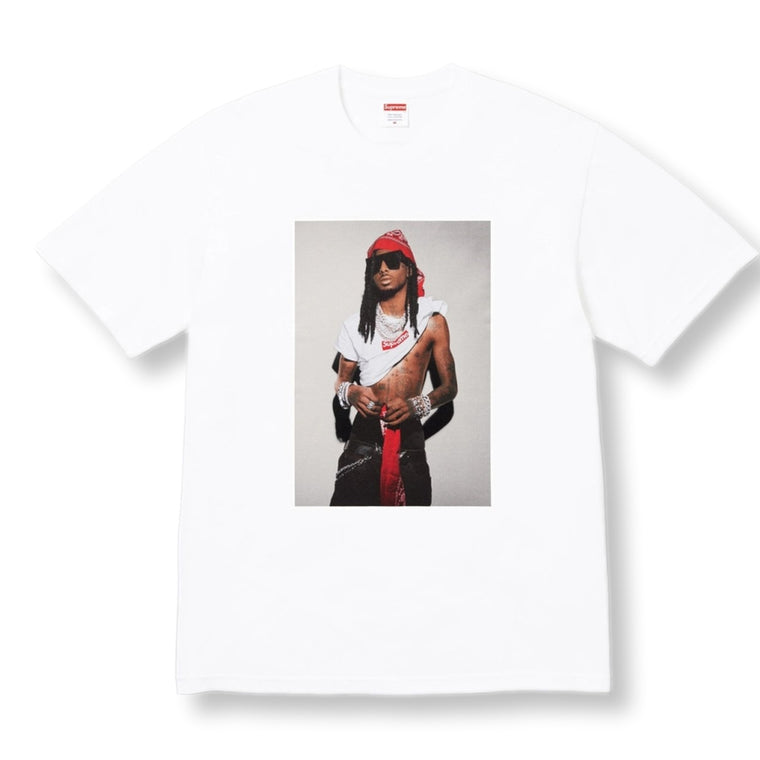 SUPREME PLAYBOI CARTI TEE-WHITE