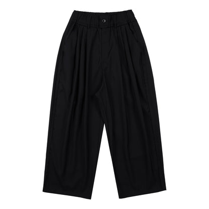 NEUTRAL SOCIETY PLEATED BALLOON TROUSERS-BLACK