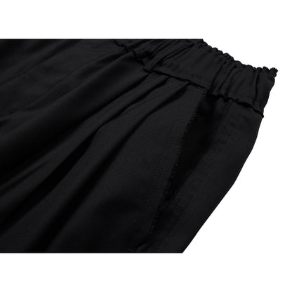 NEUTRAL SOCIETY PLEATED BALLOON TROUSERS-BLACK