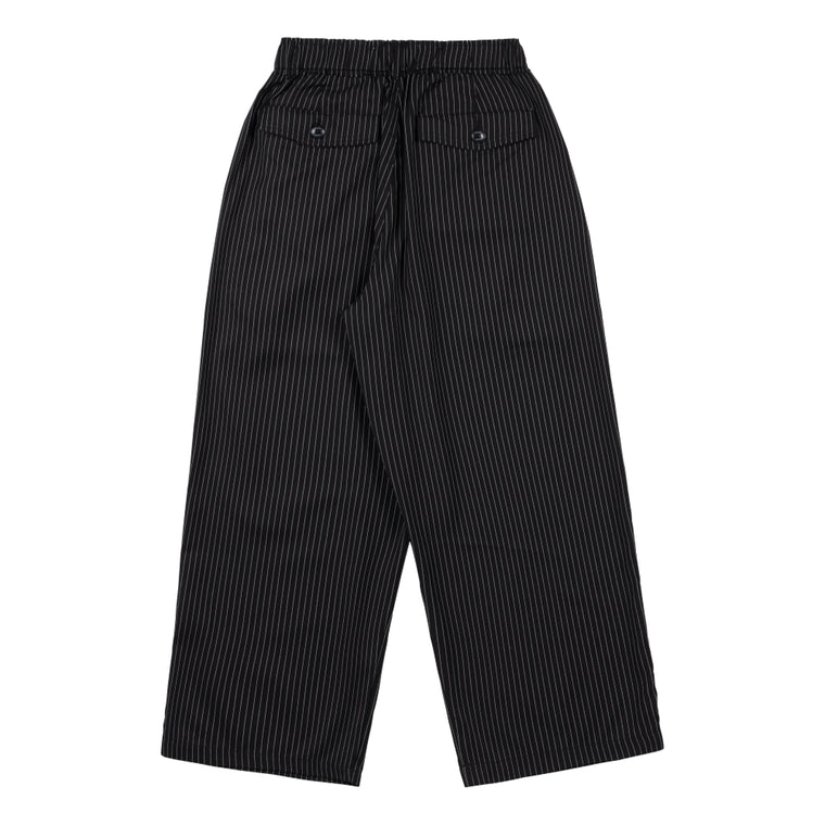 NEUTRAL SOCIETY PLEATED BALLOON TROUSERS-BLACK STRIPES