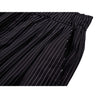 NEUTRAL SOCIETY PLEATED BALLOON TROUSERS-BLACK STRIPES