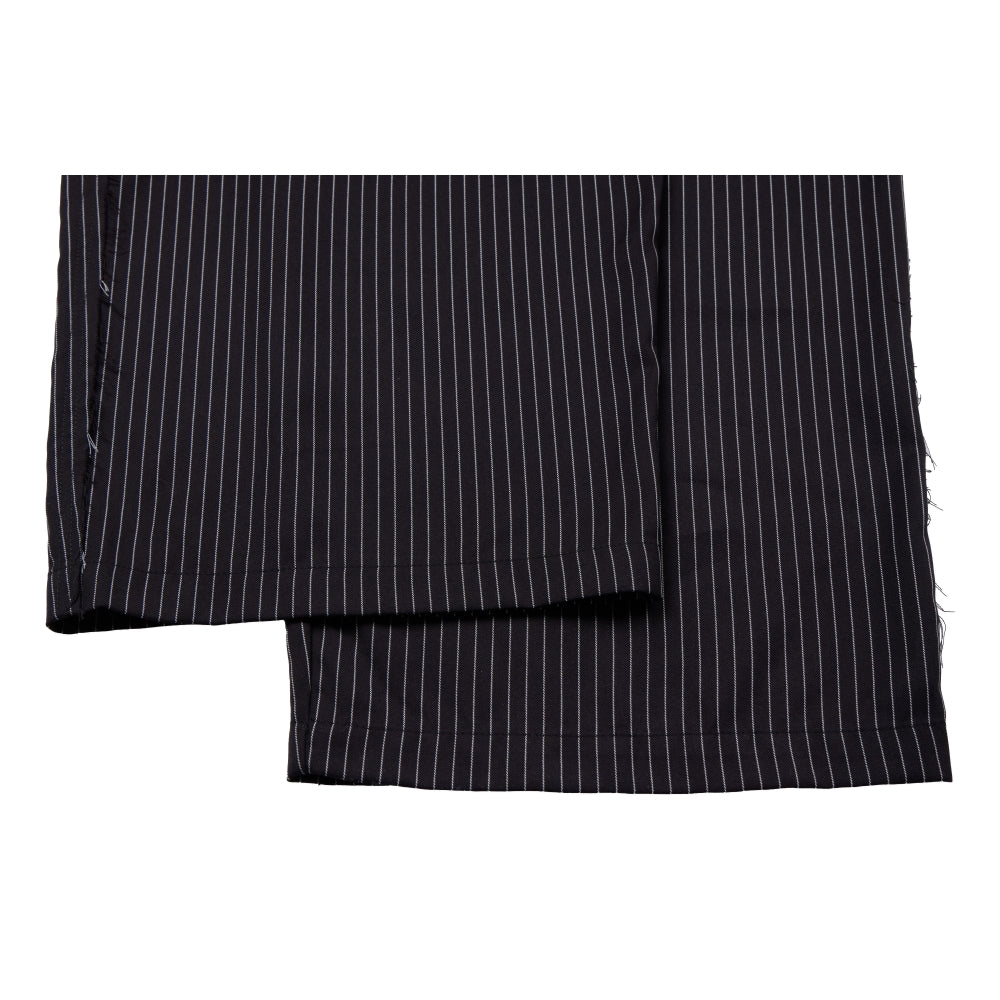 NEUTRAL SOCIETY PLEATED BALLOON TROUSERS-BLACK STRIPES