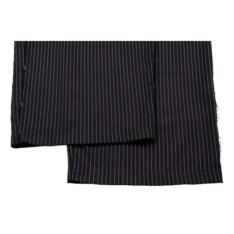 NEUTRAL SOCIETY PLEATED BALLOON TROUSERS-BLACK STRIPES