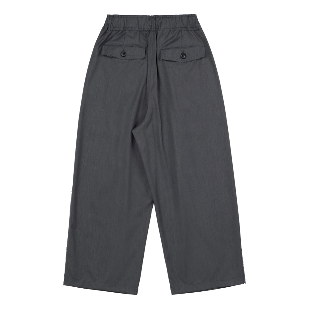 NEUTRAL SOCIETY PLEATED BALLOON TROUSERS-GREY