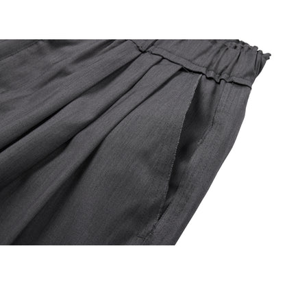 NEUTRAL SOCIETY PLEATED BALLOON TROUSERS-GREY
