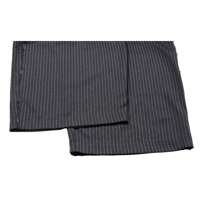 NEUTRAL SOCIETY PLEATED BALLOON TROUSERS-GRAY STRIPES