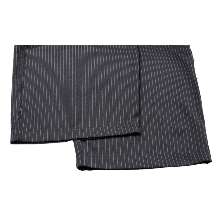 NEUTRAL SOCIETY PLEATED BALLOON TROUSERS-GRAY STRIPES