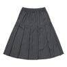 NEUTRAL SOCIETY PLEATED MIDI SKIRT-GREY