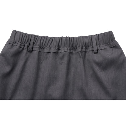 NEUTRAL SOCIETY PLEATED MIDI SKIRT-GREY